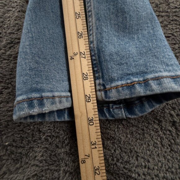 Levi's 505 Denim Jeans Blue ACTL 31x29 Zip Fly Cotton Blend Workwear Outdoors - Picture 10 of 16